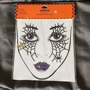 FREE W/PURCHASE Claire’s Halloween Face Tattoos